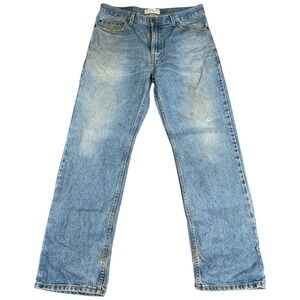 Levi Strauss Jeans Men's 34x32 Regular Fit Workwear Signature Denim Rugged Worn